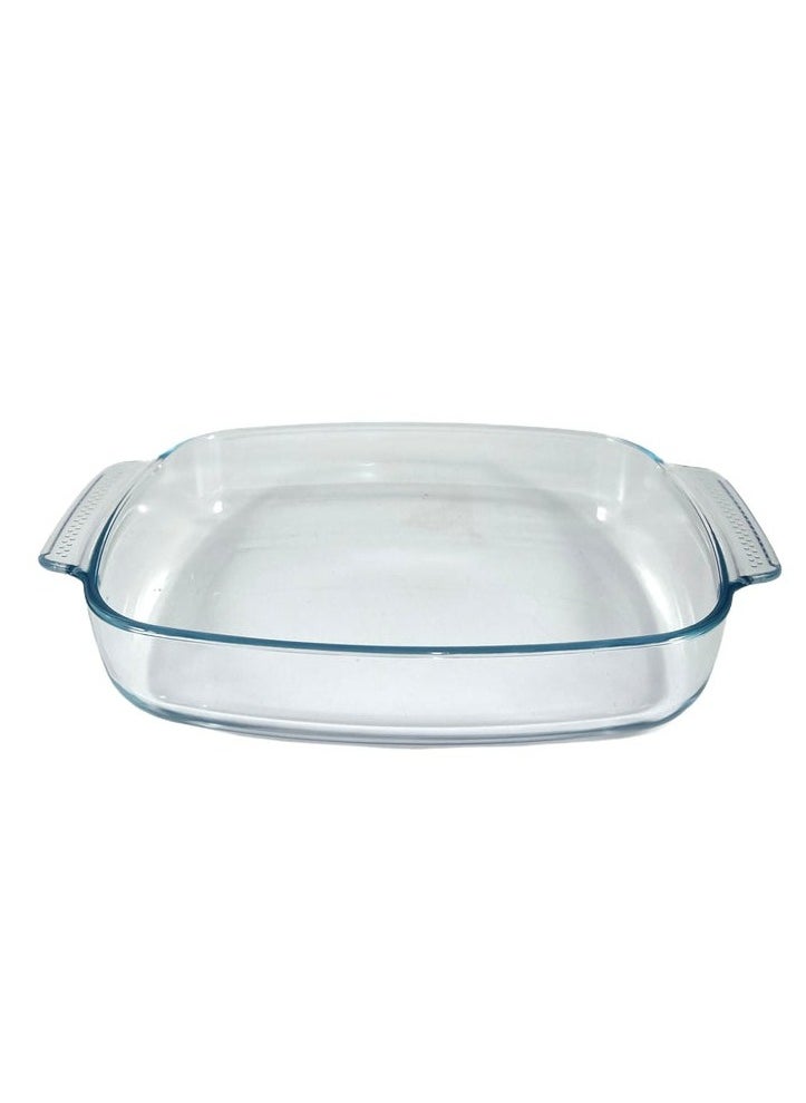 Homemaker Premium Turkish-Designed Deep Curve Rectangular Glass Baking Dish – 2.9L Capacity, 33.9x22cm, 6.4cm Height – Clear & Elegant Bakeware  - Image 1