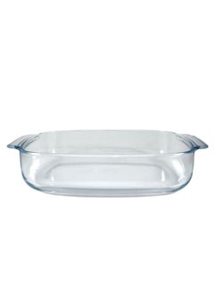 Homemaker Premium Turkish-Designed Deep Curve Rectangular Glass Baking Dish – 2.9L Capacity, 33.9x22cm, 6.4cm Height – Clear & Elegant Bakeware  - Image 2