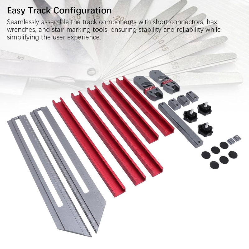 Aluminum Alloy Stair Tread Template Tool for Quick Accurate Measurement - Image 3