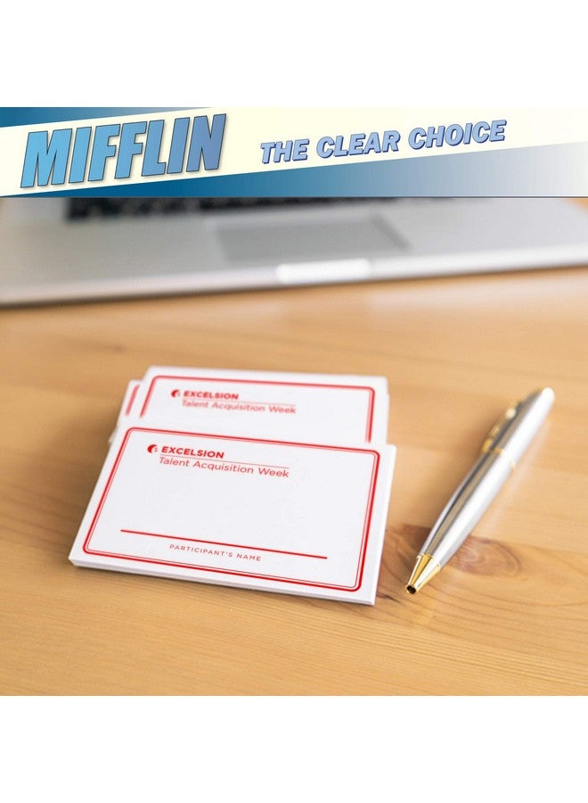 MIFFLIN -Usa Name Badge Inserts, 2.25X3.5" Or 3.5X2.25" Badge Inserts (280 Cardstock Refills, 35 Sheets), Compatible With Inkjet, Laser Printer, And Printable Badge Inserts - Image 5