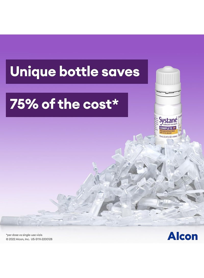 Systane Preservative Free Dry Eye Drops 10 Ml Bottles - Image 3