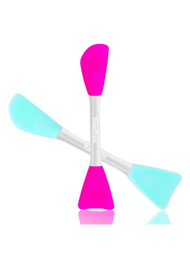 RamPula Mask Applicator Silicone Face Brush Face Mud Creamclay Maskdiymodeling Mask Brushes Diy Mud Mixing Spatula Doubleend Handheld Scoop Skin Care Make Up Foundation Gel Cosmetic Tool - Image 1