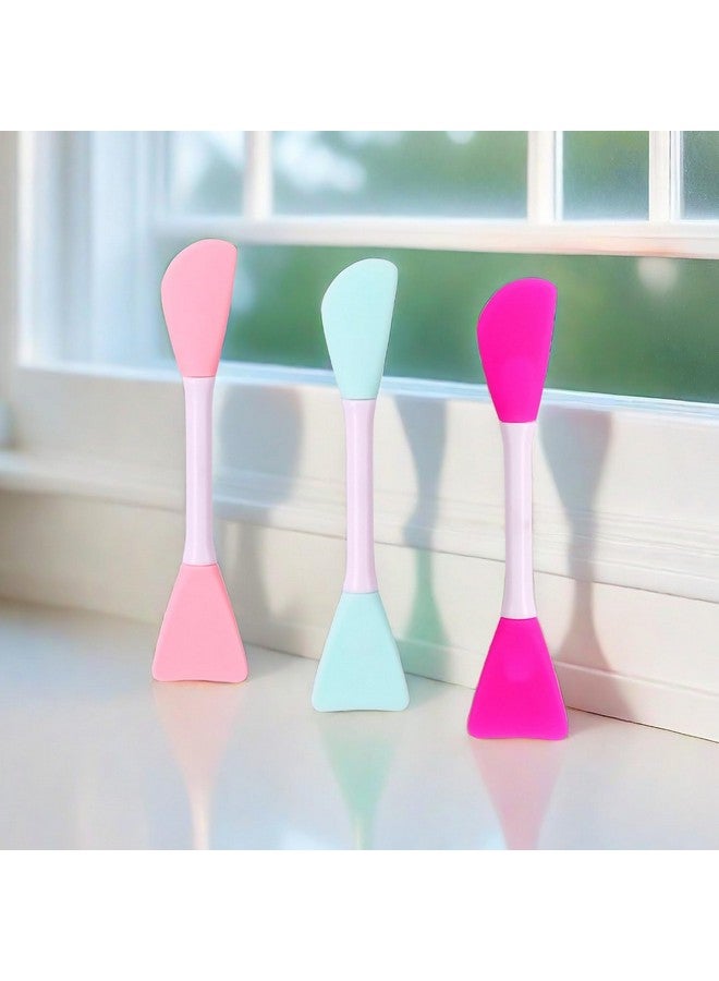RamPula Mask Applicator Silicone Face Brush Face Mud Creamclay Maskdiymodeling Mask Brushes Diy Mud Mixing Spatula Doubleend Handheld Scoop Skin Care Make Up Foundation Gel Cosmetic Tool - Image 2