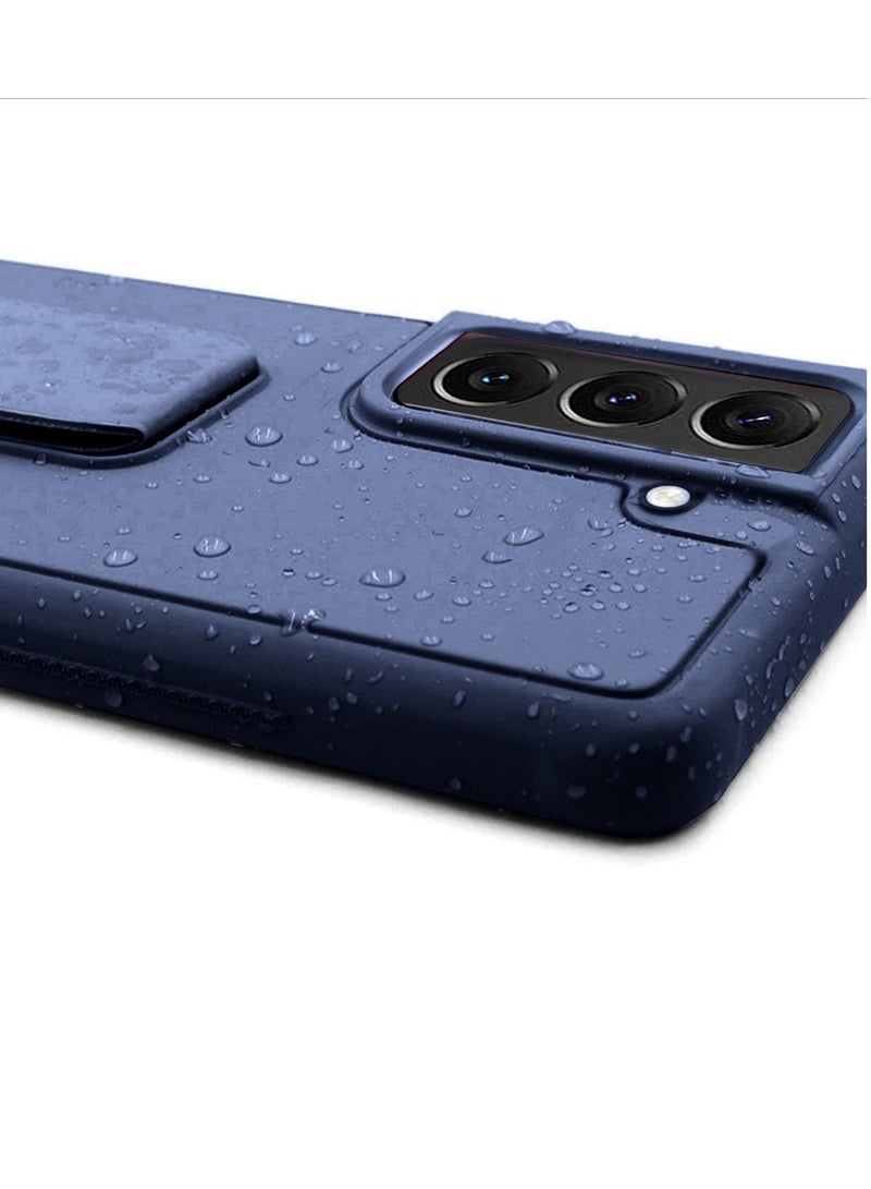 Samsung Galaxy S22 Case with Kickstand & Magnetic Car Holder Vertical Horizontal Premium Silicone Hand Strap & Multi Holder Grip for Phone  - Image 5
