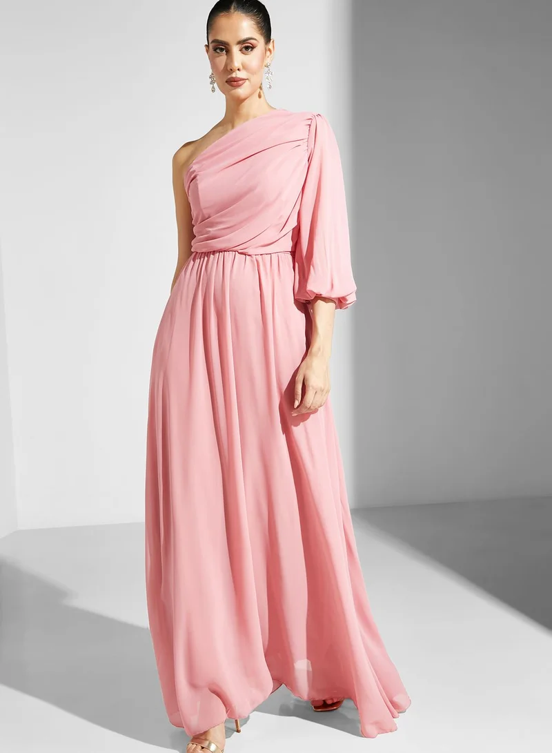 Ella Limited Edition One Shoulder Balloon Sleeve Dress