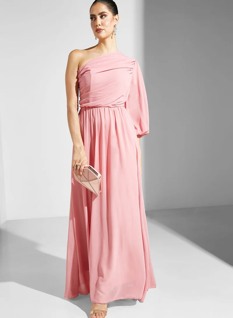 Ella Limited Edition One Shoulder Balloon Sleeve Dress