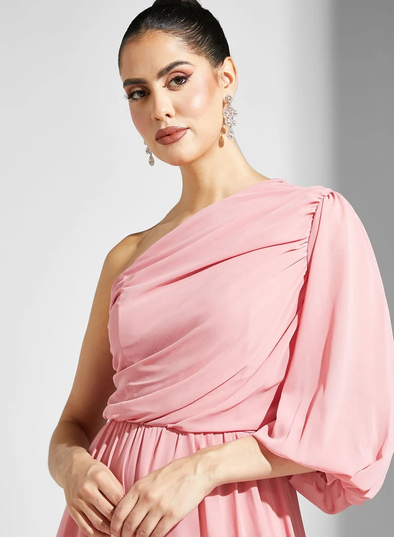 Ella Limited Edition One Shoulder Balloon Sleeve Dress