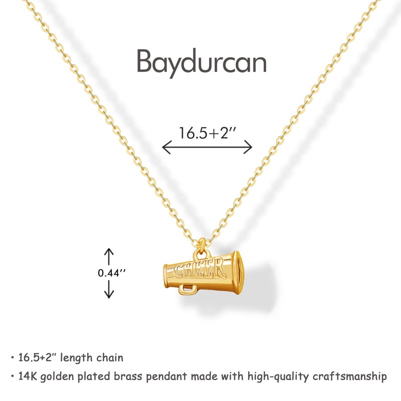 Baydurcan Cheer Gifts for Women Cheerleader Gifts for Cheerleader Cheer Necklace for Mom Cheerleading - Image 3