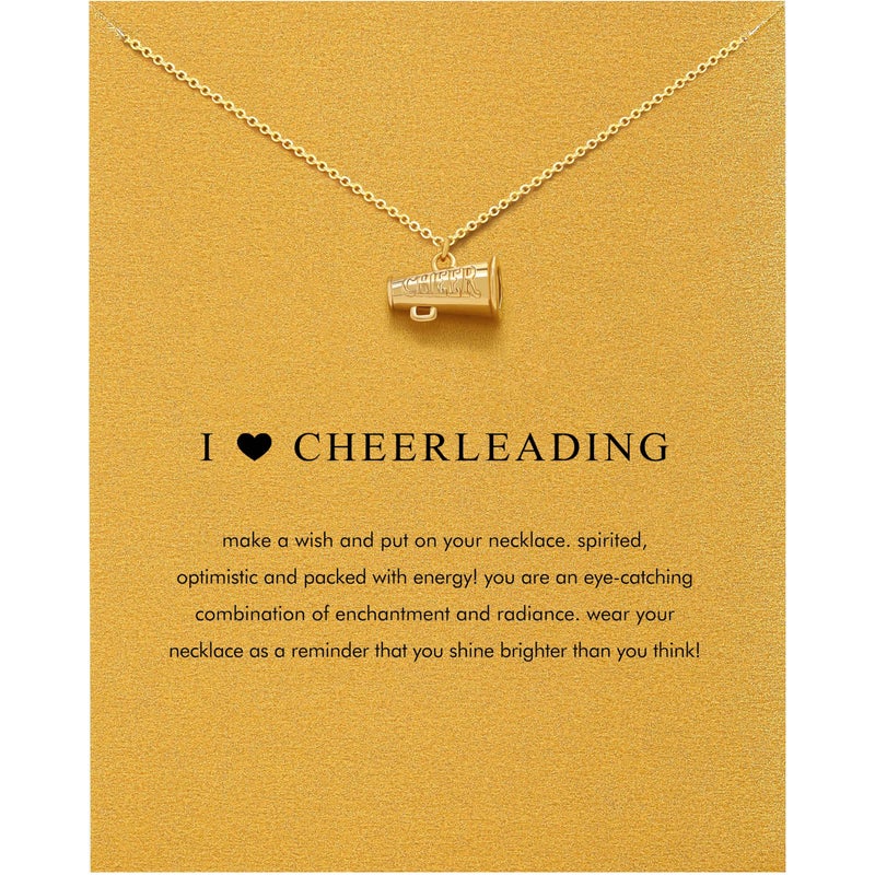 Baydurcan Cheer Gifts for Women Cheerleader Gifts for Cheerleader Cheer Necklace for Mom Cheerleading - Image 1