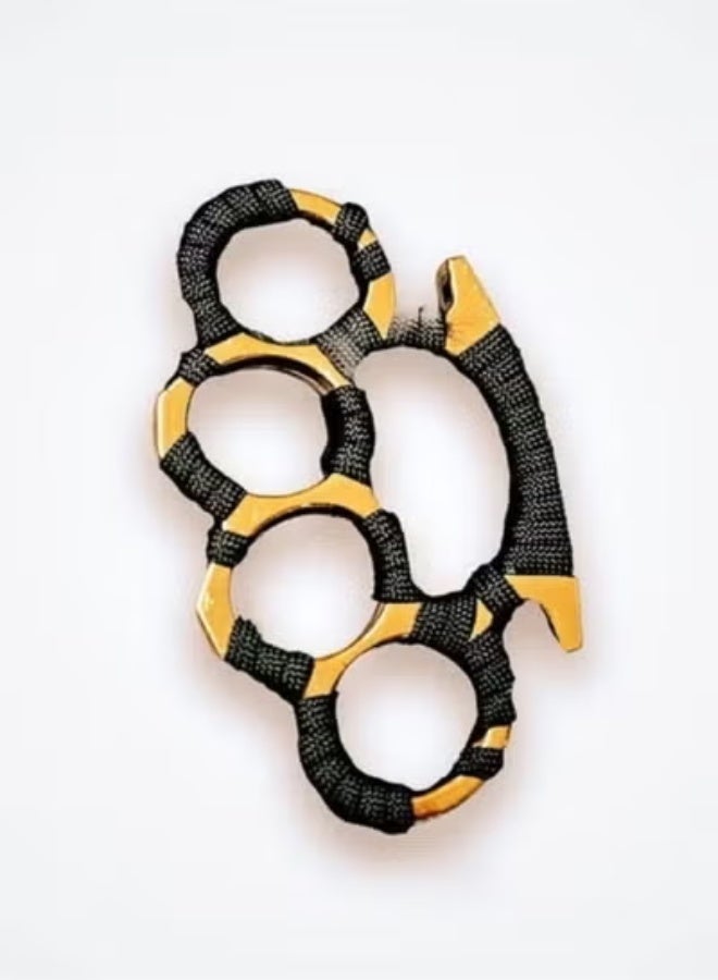 Golden Brass knuckles-4 Finger Ring for Adult Self-Defense - Image 1