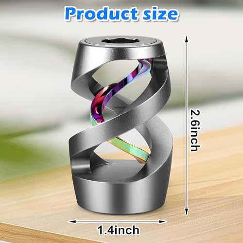 Apqdw Kinetic Desk Toys Desk Fidgets for Adults Adult Fidgets for Anxiety and Stress Adult Fidget Toys Grey - Image 5