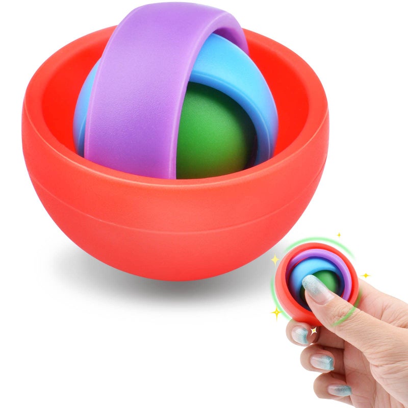 Yrissmiss Fidget Toy for Adults Colorful Sensory Toys for Teens 812 Easter Basket Stuffers Gift Ideas for Boys Girls Teens Kids ADHD Autism Quiet Stress Relief Finger Toy Hand Fidget Spinner - Image 2