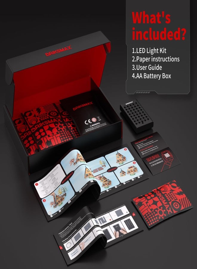 BRIKSMAX 2.0 Light Kit for Lego A-Frame Cabin -Innovative Led Lighting Compatible with Lego Ideas 21338 - Not Included Lego Set - Image 4