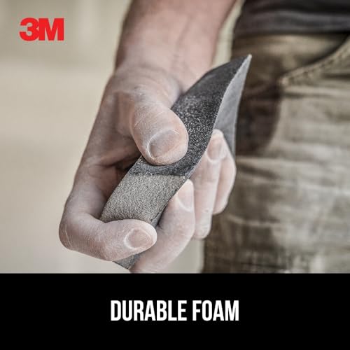3M Angled Sanding Sponge, Fine Grit, Use Wet or Dry, Great For All Purpose Sanding, Washable & Reusable, Use For Interior & Exterior Project, Angled Sanding Pad For Perfect Corner/Detail Work (CP-042) - Image 4