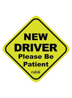 Magnetic New Driver Car Sign Sticker, New Driver Please Be Patient, Highly Reflective Removable and Reusable for Beginner Car SUV Van Drivers (15x15cm) - pzsku/Z7CDF8228CEEB17C067FDZ/45/_/1708516929/201b0ca9-e89c-42fc-af0d-8fab3fbb8559