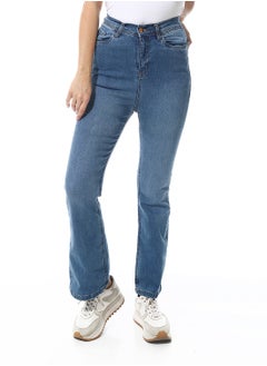 Andora Denim Flare Leg Casual Jeans_Light Blue  - Image 1