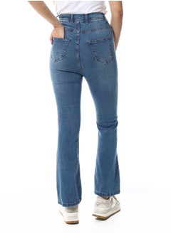 Andora Denim Flare Leg Casual Jeans_Light Blue  - Image 3