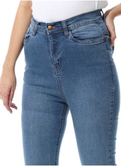 Andora Denim Flare Leg Casual Jeans_Light Blue  - Image 4
