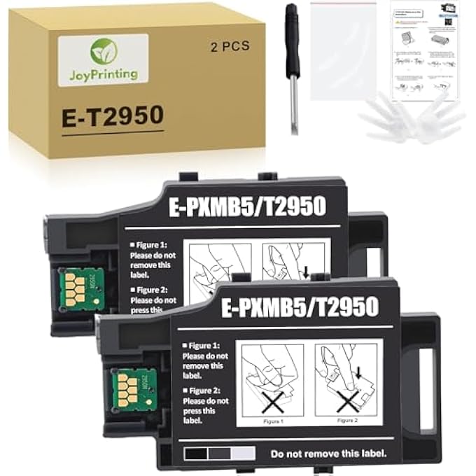 T2950 MAINTENANCE BOX COMPATIBLE WITH EPSON C13T295000 MAINTENANCE BOX BLACK FOR WORKFORCE WF-110 WF110W - Image 2