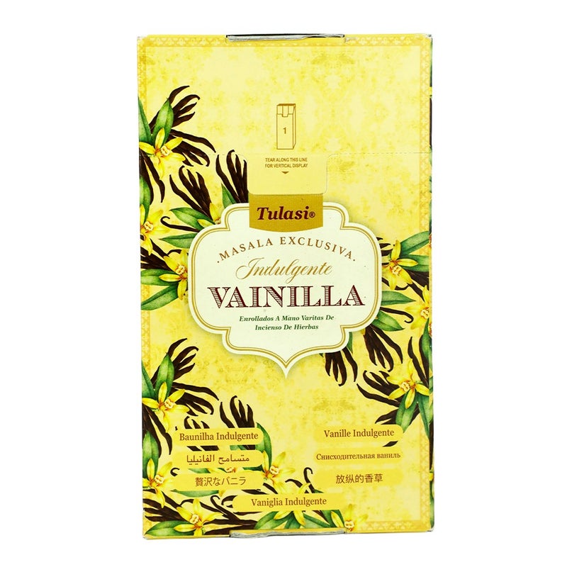 Tulasi Exclusive Masala Vanilla Indulgence Incense Sticks (Agarbatti) for Pooja, Prayer, Meditation & Home Fragrance, 15g, Pack of 12 (1 outer) - Image 5