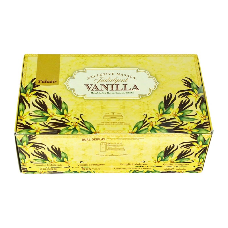 Tulasi Exclusive Masala Vanilla Indulgence Incense Sticks (Agarbatti) for Pooja, Prayer, Meditation & Home Fragrance, 15g, Pack of 12 (1 outer) - Image 3