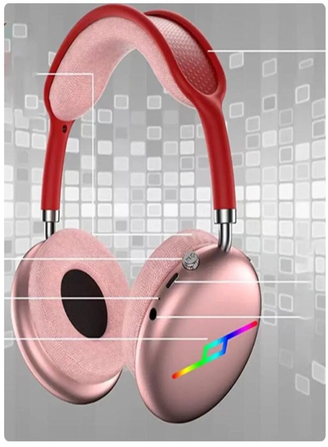 Compatible Bluetooth Headphone Stereo Low Latency Noise Canceling Headphones Wireless Gaming Headphones with Breathing Light - Image 1