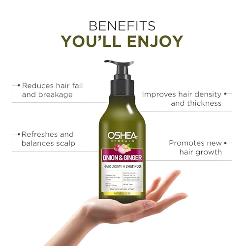 Oshea Herbals Natural Hair Growth Shampoo for Men & Women | Deep Nourishment, Promotes Hair Growth with Controlled Hairfall | Enriched with Onion Bulb & Ginger Extract - 300ml - Image 5
