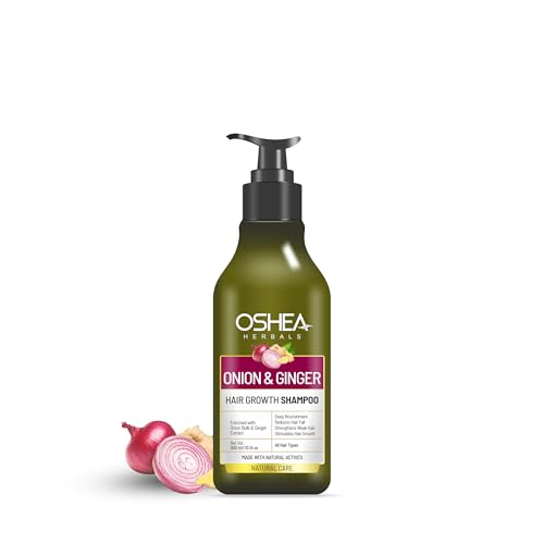 Oshea Herbals Natural Hair Growth Shampoo for Men & Women | Deep Nourishment, Promotes Hair Growth with Controlled Hairfall | Enriched with Onion Bulb & Ginger Extract - 300ml - Image 1