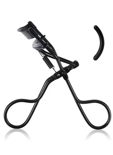 Eyelash Curler, Eyelash Curler with Professional Handle - Ergonomic Design and High Precision, Black Eyelash Extensions - 1 Piece