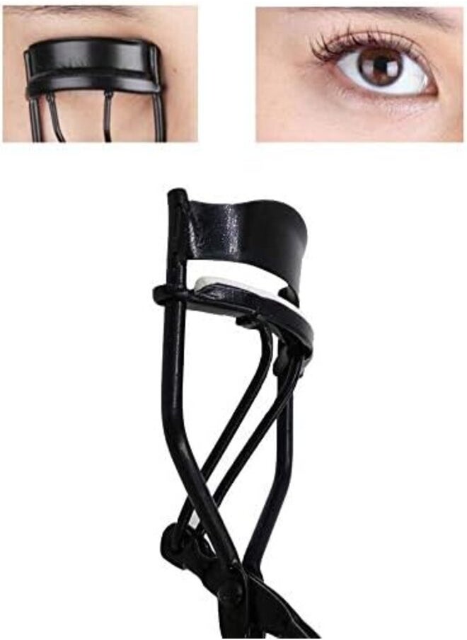 Eyelash Curler, Eyelash Curler with Professional Handle - Ergonomic Design and High Precision, Black Eyelash Extensions - 1 Piece