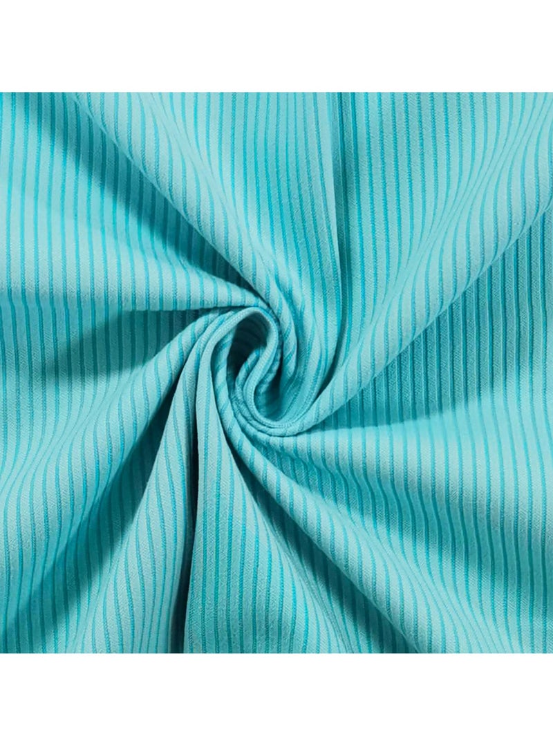 Qiccijoo Qiccijoo Quick Dry Towel Turkish Beach Towel Oversized 130*80cm/51.2*31.5in Microfiber Towel Super Absorbent, Travel & Sports & Camping Towel Gym Towel Yoga Towel（Sky Blue）  - Image 4