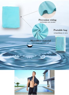 Qiccijoo Quick Dry Towel Turkish Beach Towel Oversized 130*80cm/51.2*31.5in Microfiber Towel Super Absorbent, Travel & Sports & Camping Towel Gym Towel Yoga Towel（Sky Blue） - pzsku/Z7CDFCCE8FBFC907027B0Z/45/_/1732174247/481990fa-1862-43c0-8062-15db631dc432