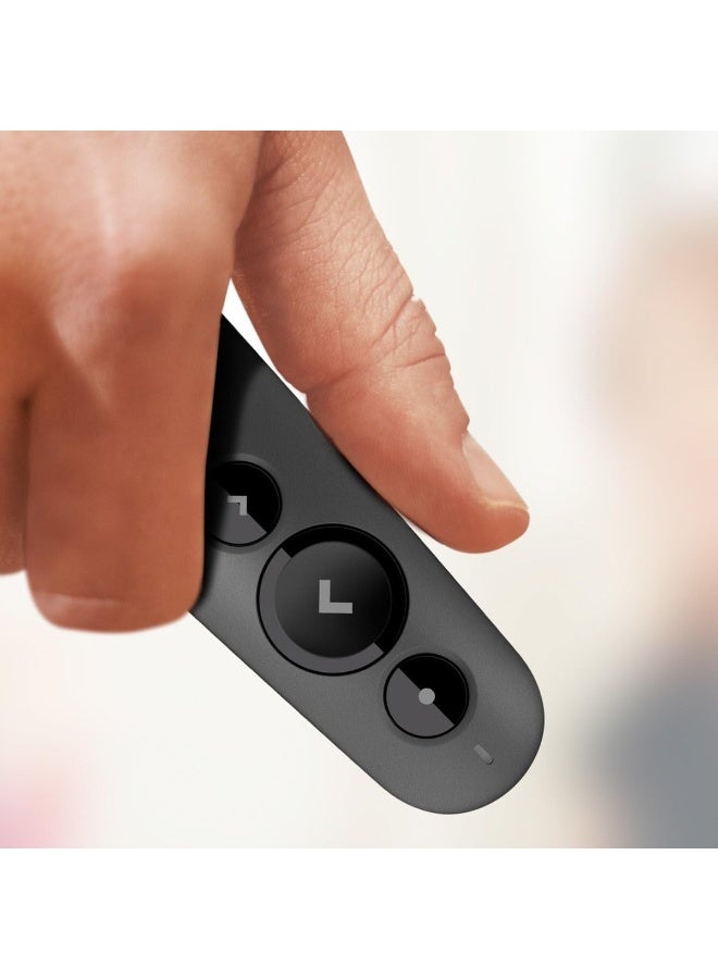 جهاز تحكم لاسلكي للعرض التقديمي – أصلي مع مؤشر ليزر – بلوتوث وUSB – مدى 20 متر، أزرار قابلة للتخصيص، بطارية ذكية - Image 3