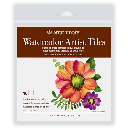 Strathmore Artist Tiles 4"X4" 10/Pkg-Watercolor -62105971 - Image 5