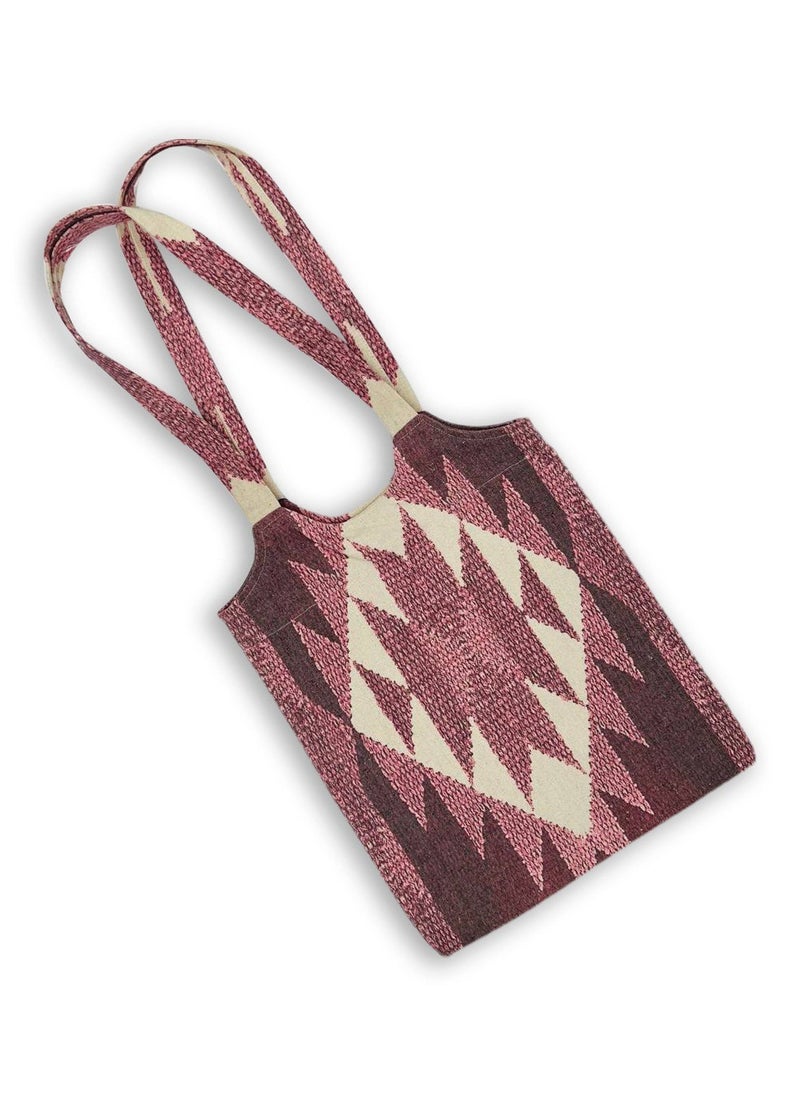 Gharibo Bags - Casual Printed Linen Tote Bag  H230003b - Image 1