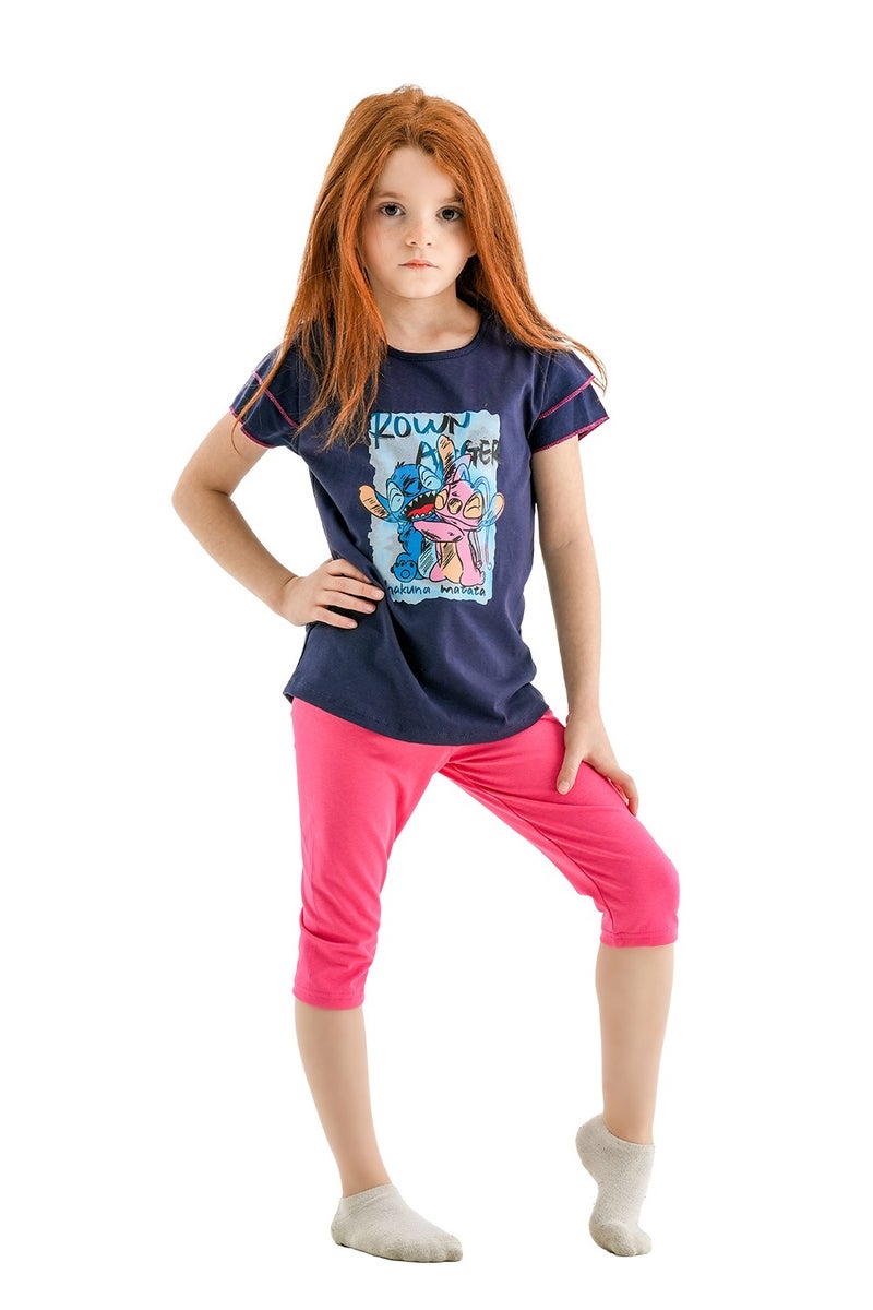 JOCKEY Girl Stitch Printed Summer Short Leggings Set