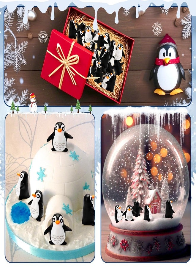 Bbiamsleep 60 Pcs Miniature Penguin Figurine Mini Resin Penguin Figurines Mini Resin Animals for Fairy Garden Micro Landscape Winter Christmas Decor - Image 5