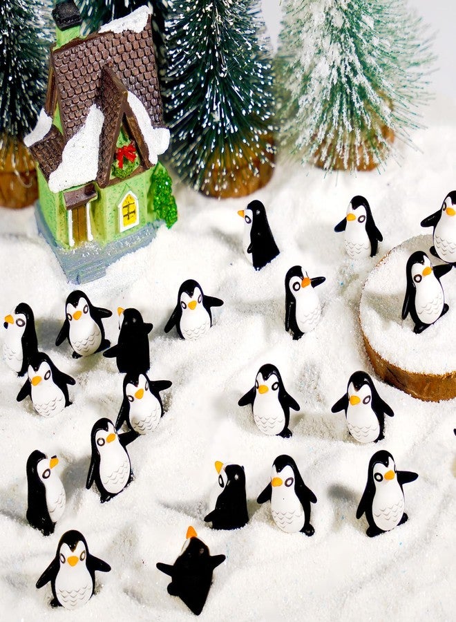 Bbiamsleep 60 Pcs Miniature Penguin Figurine Mini Resin Penguin Figurines Mini Resin Animals for Fairy Garden Micro Landscape Winter Christmas Decor - Image 4