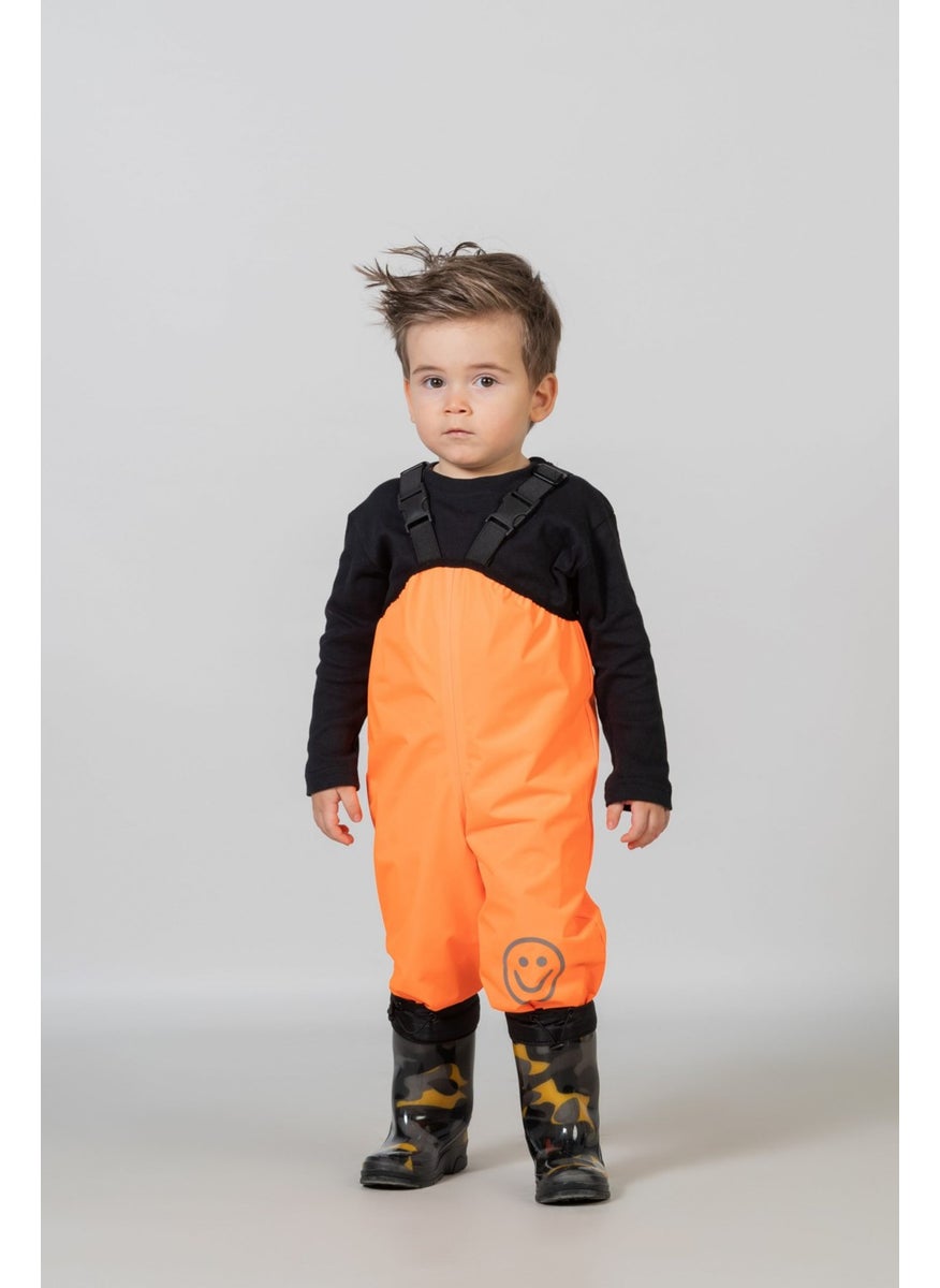 Belkızın Atölyesi Orange Waterproof Overalls with Suspenders  - Image 1