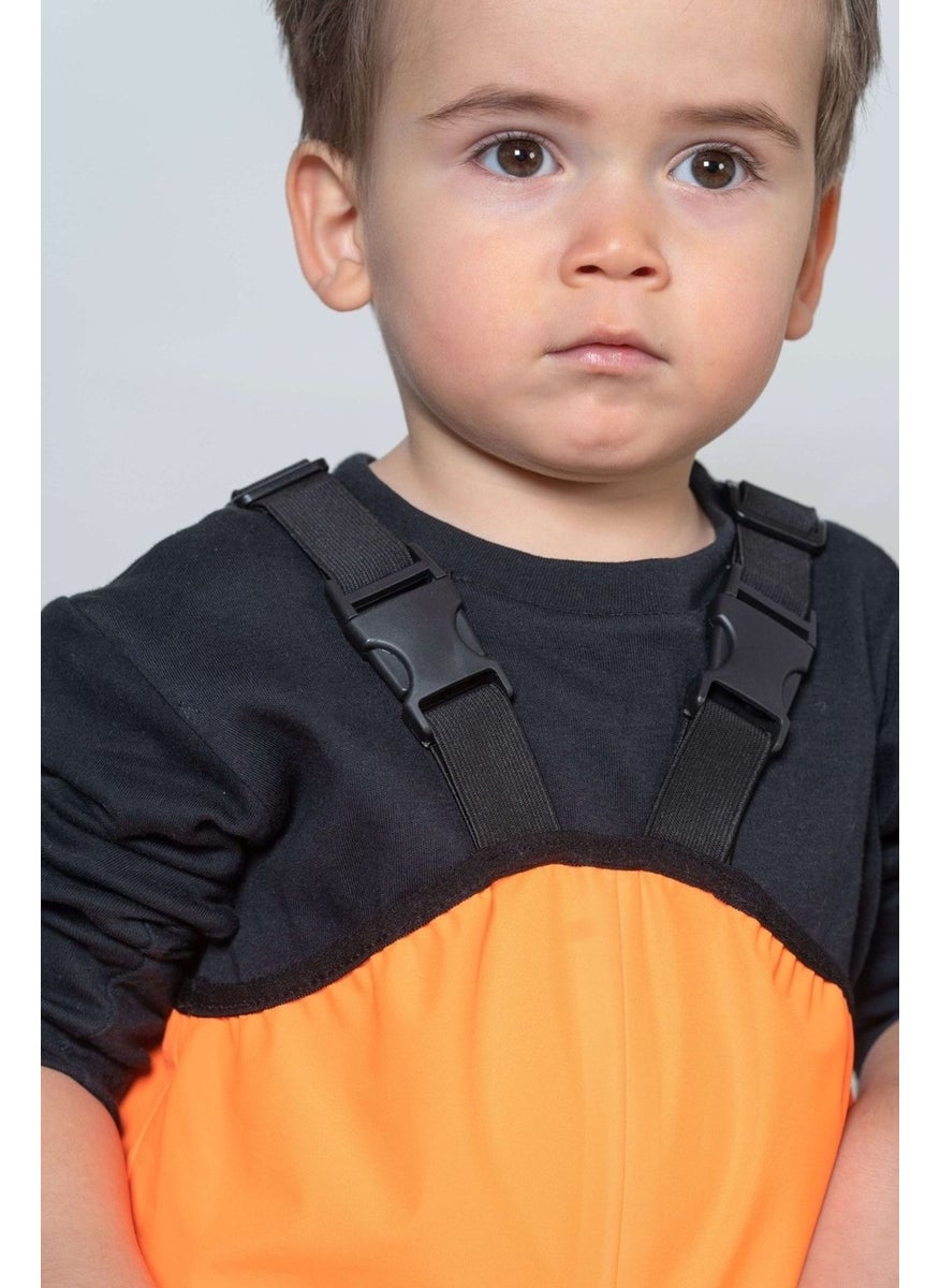 Belkızın Atölyesi Orange Waterproof Overalls with Suspenders  - Image 2
