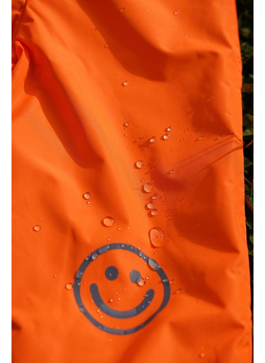 Belkızın Atölyesi Orange Waterproof Overalls with Suspenders  - Image 3