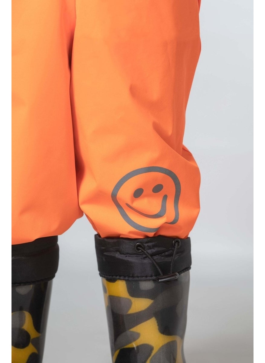 Belkızın Atölyesi Orange Waterproof Overalls with Suspenders  - Image 4