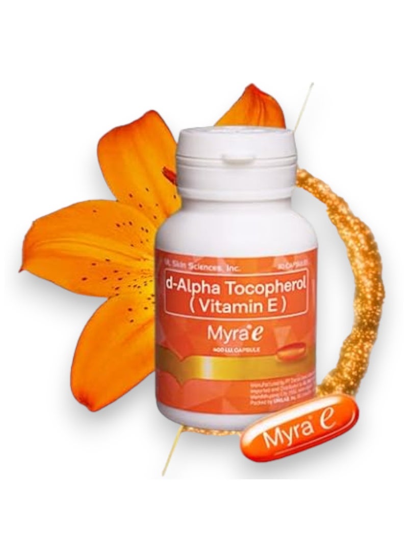 Myra - D-Alpha Tocopherols, Vitamin E, 30 Capules - Image 1
