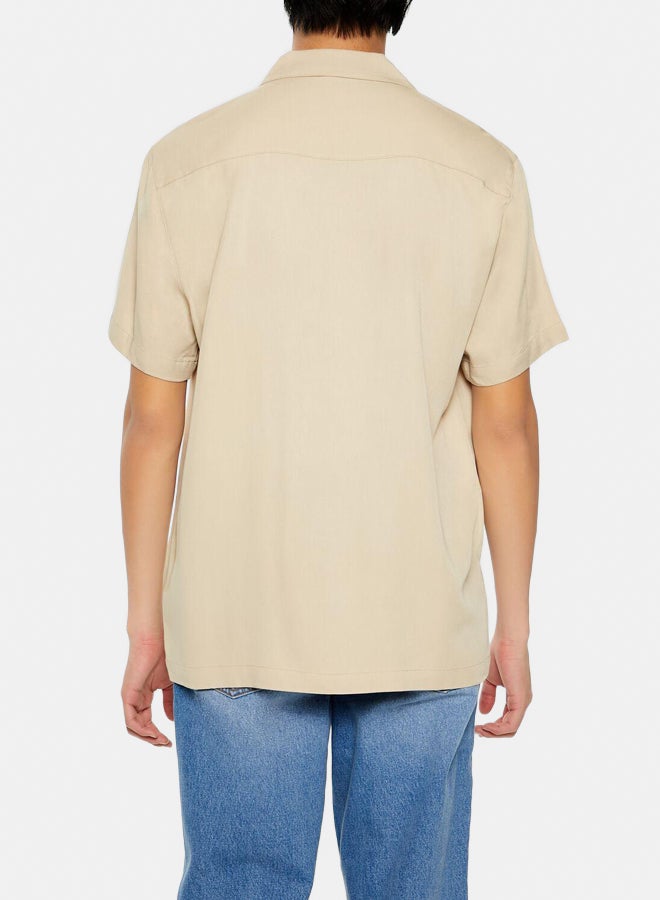 FOREVER 21 Rayon Cuban-Collar Shirt  - Image 5