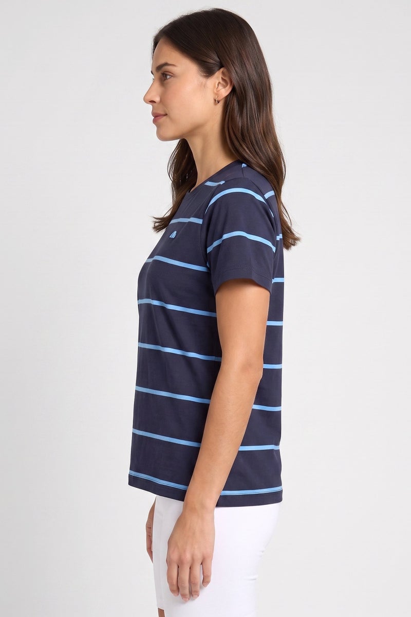 Ellesse Women Sportswear Fit Short Sleeve Outdoor T-Shirt, Navy - Image 3