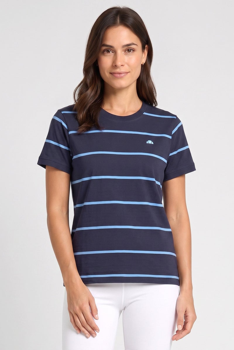Ellesse Women Sportswear Fit Short Sleeve Outdoor T-Shirt, Navy - Image 1