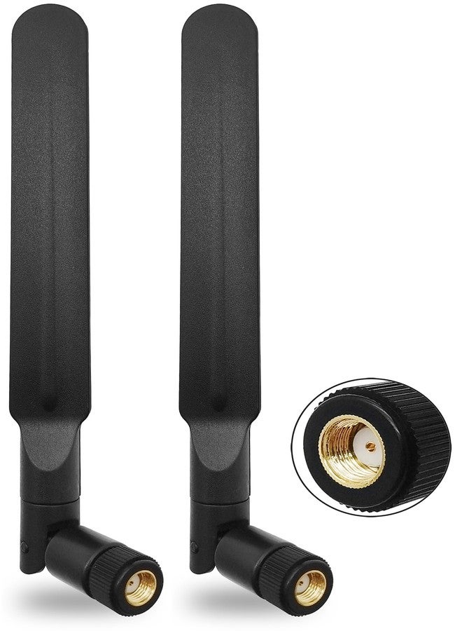 Tenmory WiFi 6E Antenna Tri-Band 6GHz 5GHz 2.4GHz Omnidirectional RP-SMA Male Wi-Fi Antennas for PC Desktop IP Camera Router 2 Pcs - Image 1