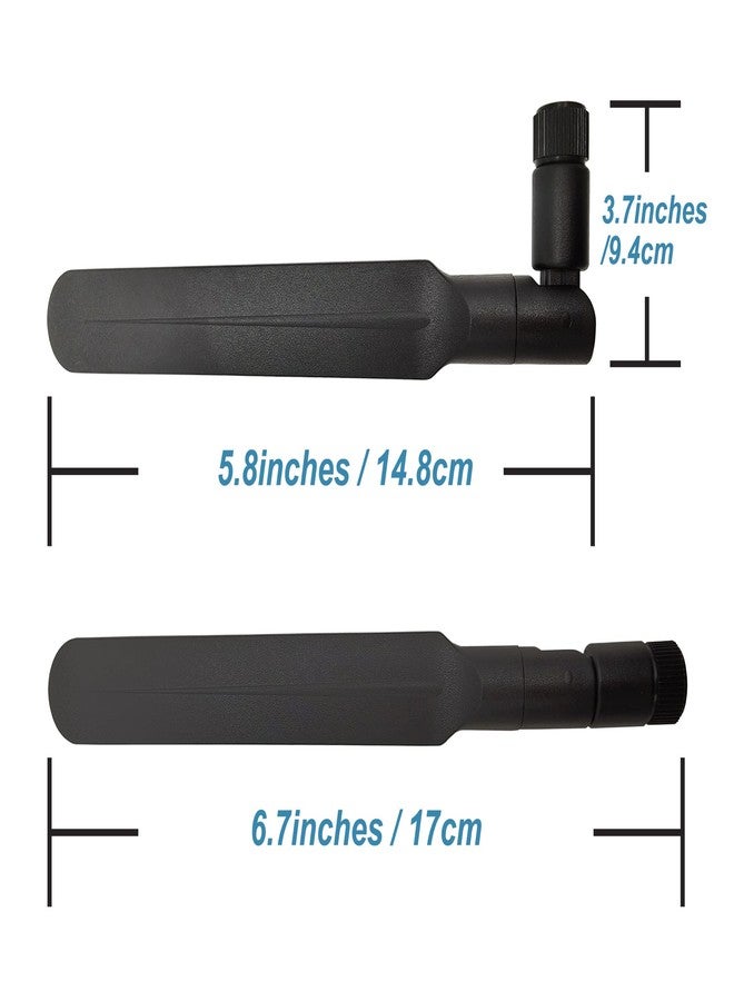Tenmory WiFi 6E Antenna Tri-Band 6GHz 5GHz 2.4GHz Omnidirectional RP-SMA Male Wi-Fi Antennas for PC Desktop IP Camera Router 2 Pcs - Image 3