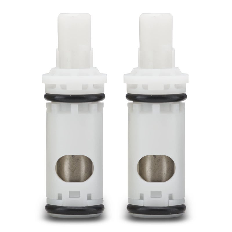 Essential Values Cartridge Compatible with 1224 Moen Replacement Faucet Aftermarket Replacement For Moen Tub Shower 2 Handle Faucets Durable Brass 1224b Plastic 2 Pack