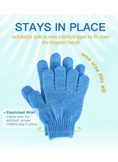 VENDIX 2pcs Exfoliating Gloves - Body Scrub Wash Mitt for Bath & Shower - Exfoliation Bath Glove For Men and Women, bath gloves gives you deep clean and glowing skin  - Image 2